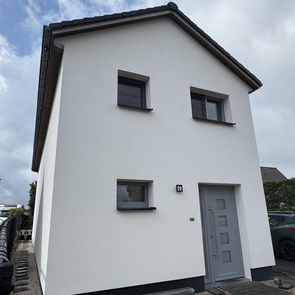 Gevel na gevelrenovatie in Aalst