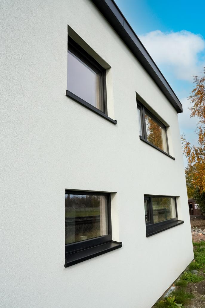 Gevelisolatie met crepi in Veldegem