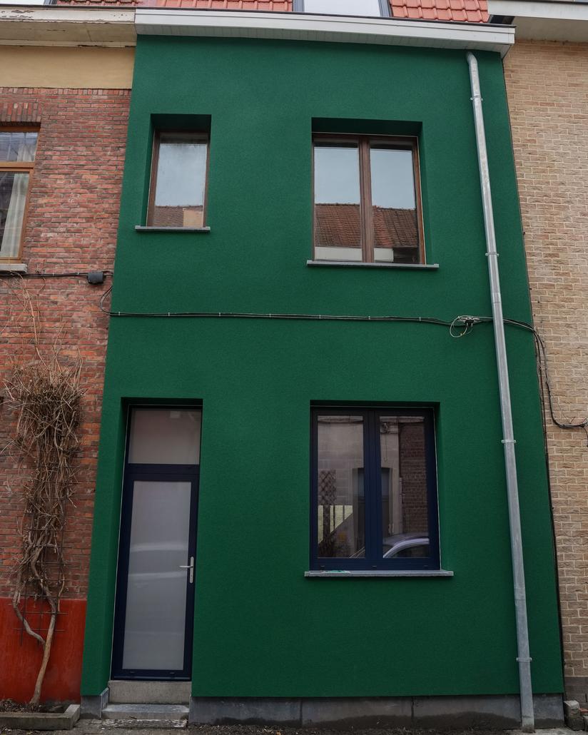 Spuitkurk gevelrenovatie in Gent