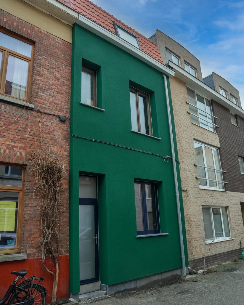 Spuitkurk gevelrenovatie in Gent