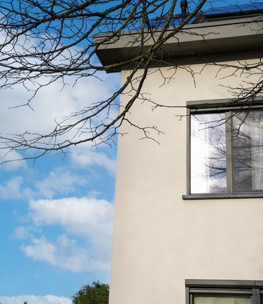 Gevelrenovatie met spuitkurk in Sint-Gillis